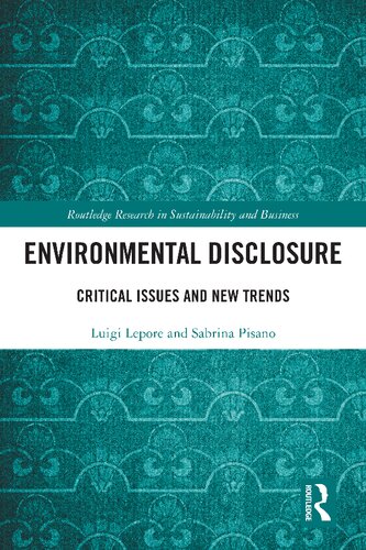 Environmental Disclosure: Critical Issues and New Trends (PDF/EPUB Version)