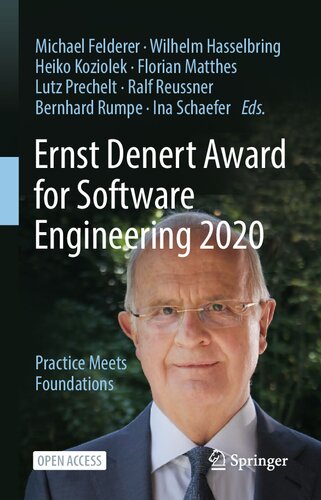 Ernst Denert Award for Software Engineering 2020: Practice Meets Foundations (PDF/EPUB Version)