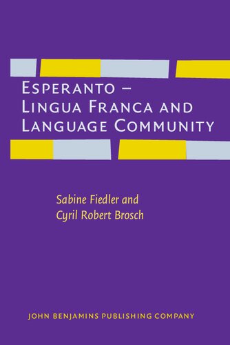 Esperanto – Lingua Franca and Language Community (PDF/EPUB Version)