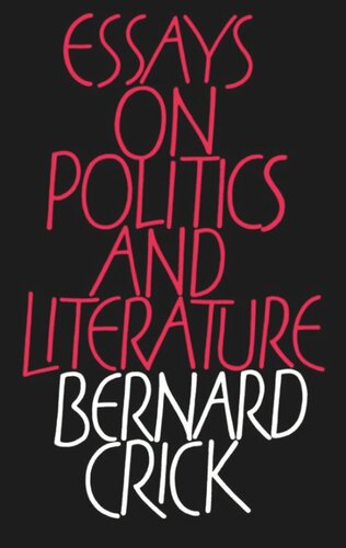 Essays on Politics and Literature (PDF/EPUB Version)