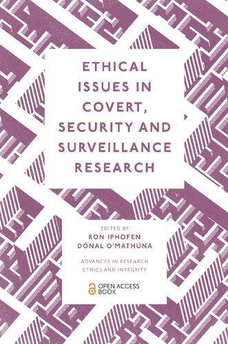 Ethical Issues In Covert, Security And Surveillance Research (PDF/EPUB Version)