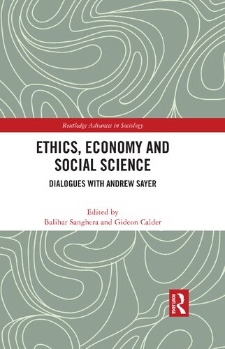 Ethics, Economy and Social Science: Dialogues with Andrew Sayer (PDF/EPUB Version)