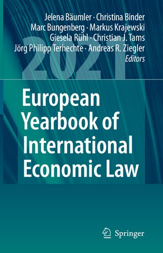 European Yearbook of International Economic Law 2021 (European Yearbook of International Economic Law, 12) (PDF/EPUB Version)