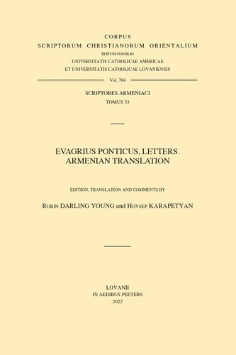 Evagrius Ponticus, Letters. Armenian Translation (PDF/EPUB Version)