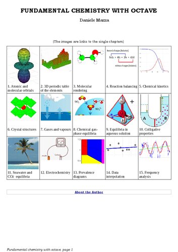 Fundamental Chemistry with Octave (PDF/EPUB Version)