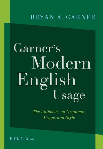 Garner's Modern English Usage (PDF/EPUB Version)