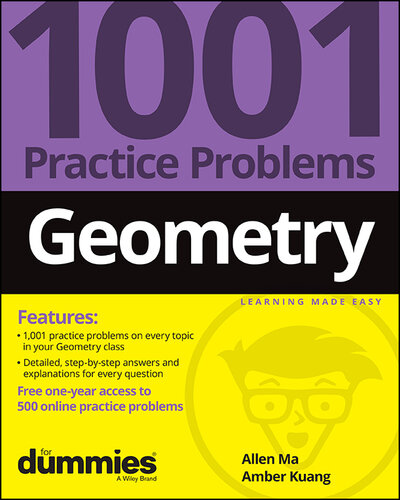 Geometry: 1001 Practice Problems For Dummies (+ Free Online Practice) (PDF/EPUB Version)