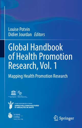 Global Handbook of Health Promotion Research, Vol. 1: Mapping Health Promotion Research (PDF/EPUB Version)