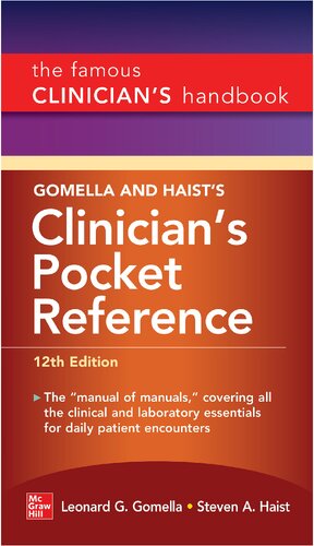 Gomella and Haist's Clinician's Pocket Reference (PDF/EPUB Version)