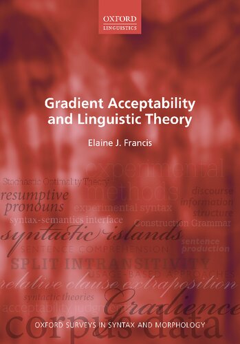 Gradient Acceptability and Linguistic Theory (PDF/EPUB Version)