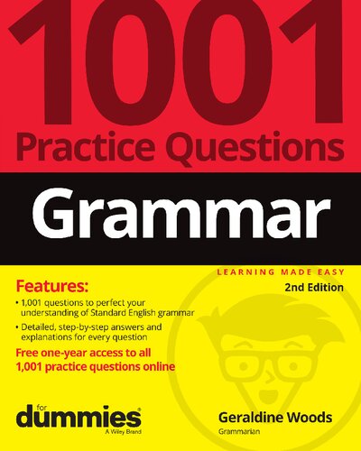 Grammar: 1001 Practice Questions For Dummies (+ Free Online Practice) (PDF/EPUB Version)
