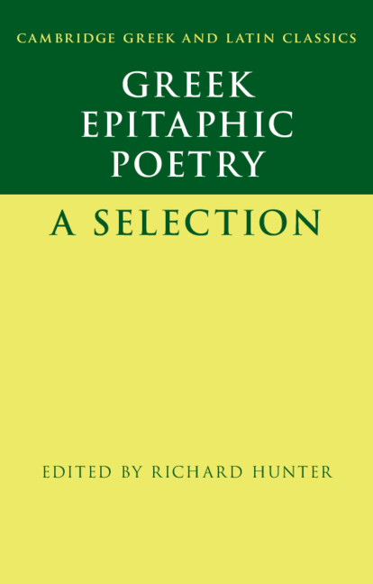 Greek Epitaphic Poetry: A Selection (PDF/EPUB Version)
