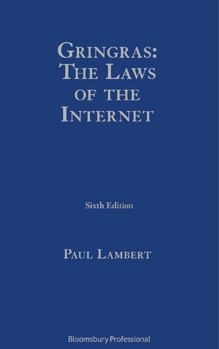 Gringras: The Laws of the Internet: Sixth edition (PDF/EPUB Version)