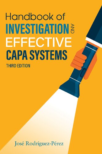 Handbook of Investigation and Effective CAPA Systems (PDF/EPUB Version)