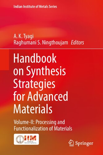 Handbook on Synthesis Strategies for Advanced Materials: Volume-II: Processing and Functionalization of Material (PDF/EPUB Version)