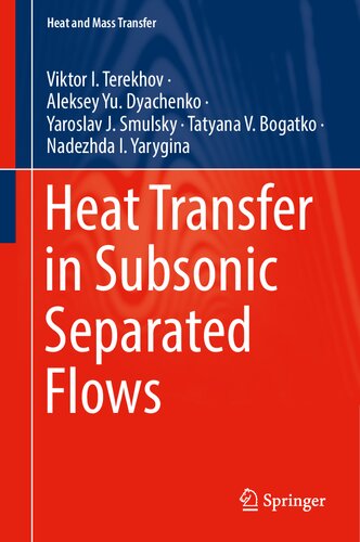 Heat Transfer in Subsonic Separated Flows (PDF/EPUB Version)