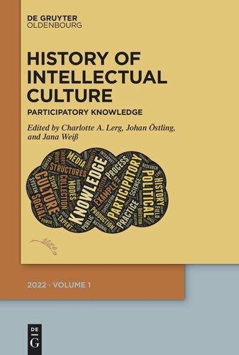 History of Intellectual Culture 1/2022: Participatory Knowledge (PDF/EPUB Version)