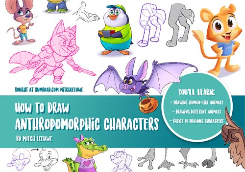 How To Draw Anthropomorphic Characters (PDF/EPUB Version)