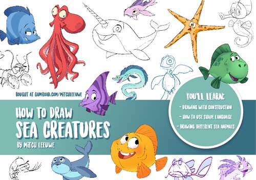 How To Draw Sea Creatures (PDF/EPUB Version)