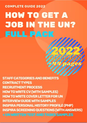 How to Get a Job at the UN 2022 - NEW Full Guide (PDF/EPUB Version)