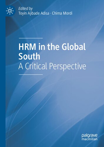 HRM in the Global South: A Critical Perspective (PDF/EPUB Version)