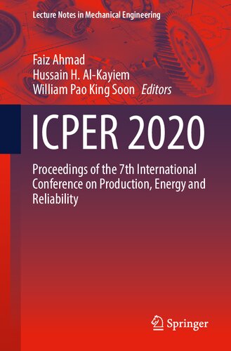 ICPER 2020: Proceedings of the 7th International Conference on Production, Energy and Reliability (Lecture Notes in Mechanical Engineering) (PDF/EPUB Version)