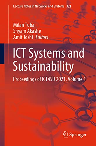 ICT Systems and Sustainability: Proceedings of ICT4SD 2021, Volume 1 (PDF/EPUB Version)