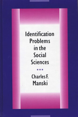 Identification Problems in the Social Sciences (PDF/EPUB Version)