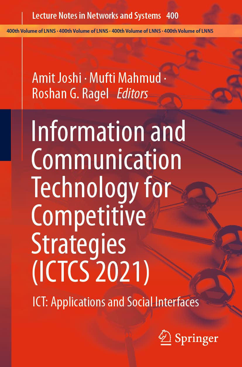 Information and Communication Technology for Competitive Strategies (ICTCS 2021): ICT: Applications and Social Interfaces (PDF/EPUB Version)