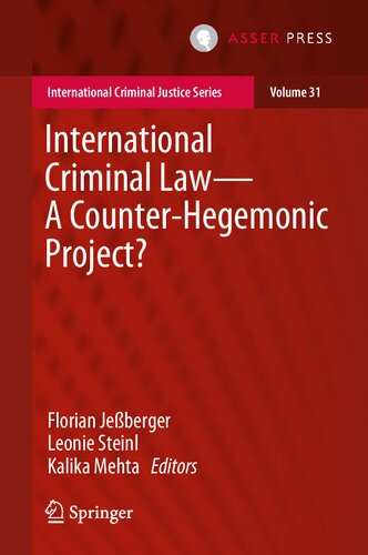 International Criminal Law?A Counter-Hegemonic Project? (PDF/EPUB Version)
