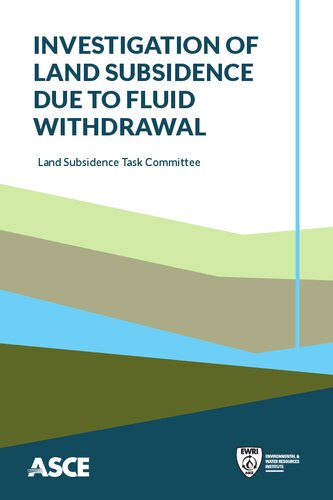 Investigation of Land Subsidence due to Fluid Withdrawal (PDF/EPUB Version)