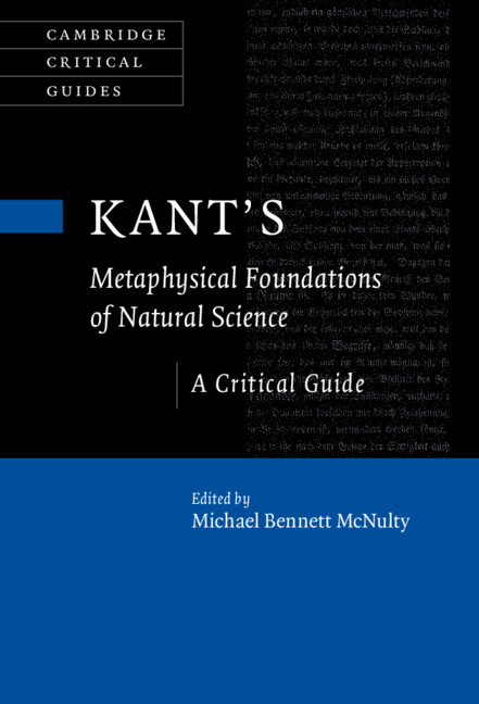 Kant's Metaphysical Foundations of Natural Science: A Critical Guide (PDF/EPUB Version)