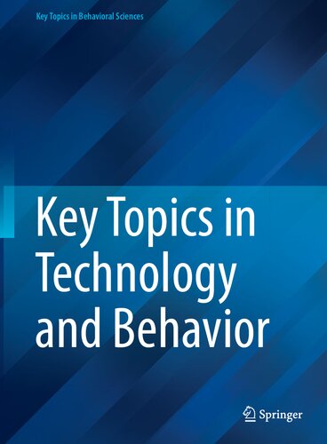 Key Topics in Technology and Behavior (PDF/EPUB Version)