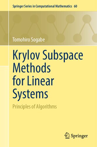 Krylov Subspace Methods for Linear Systems. Principles of Algorithms (PDF/EPUB Version)