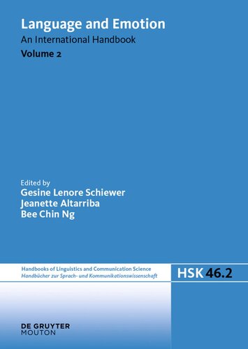 Language and Emotion: Volume 2 (PDF/EPUB Version)