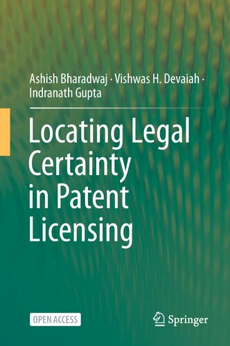 Locating Legal Certainty in Patent Licensing (PDF/EPUB Version)