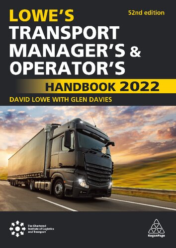 Lowe's Transport Manager's and Operator's Handbook 2022 (PDF/EPUB Version)