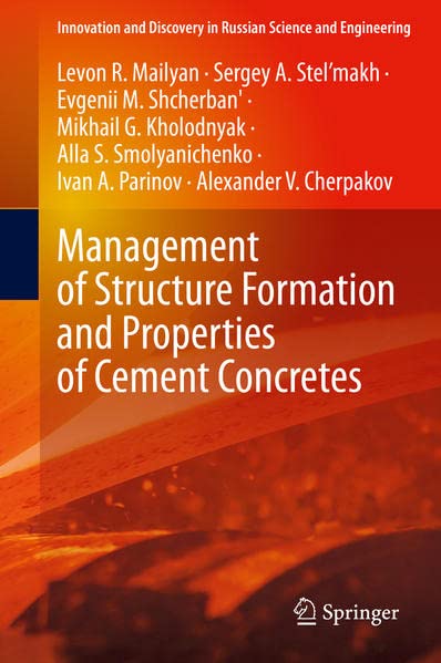 Management of Structure Formation and Properties of Cement Concretes (PDF/EPUB Version)