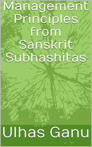 Management Principles from Sanskrit Subhashitas (PDF/EPUB Version)