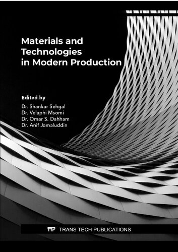 Materials and Technologies in Modern Production (PDF/EPUB Version)
