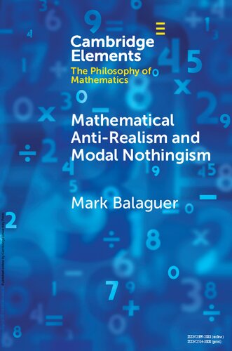 Mathematical Anti-Realism and Modal Nothingism (PDF/EPUB Version)