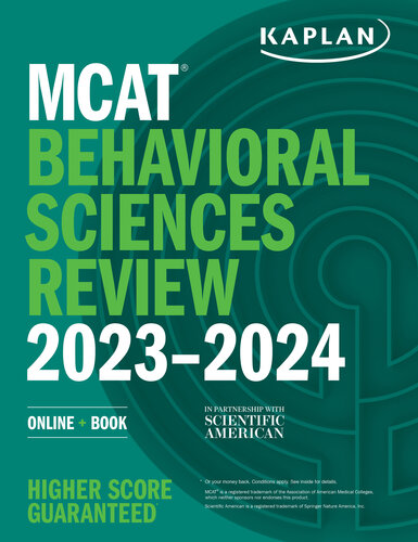 MCAT Behavioral Sciences Review 2023-2024: Online + Book (PDF/EPUB Version)