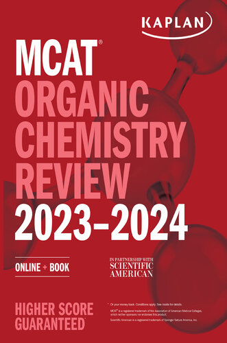MCAT Organic Chemistry Review 2023-2024: Online + Book (PDF/EPUB Version)
