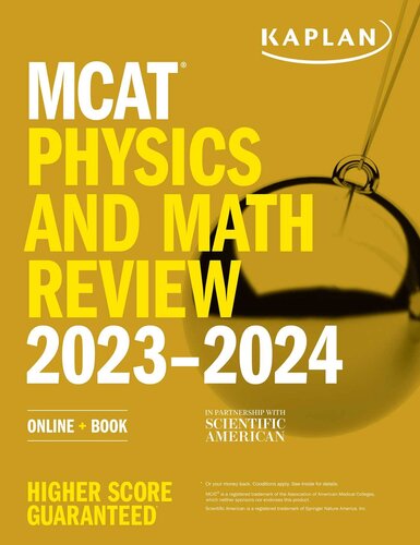 MCAT Physics and Math Review 2023-2024: Online + Book (Kaplan Test Prep) (PDF/EPUB Version)