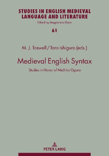 Medieval English Syntax: Studies in Honor of Michiko Ogura (PDF/EPUB Version)
