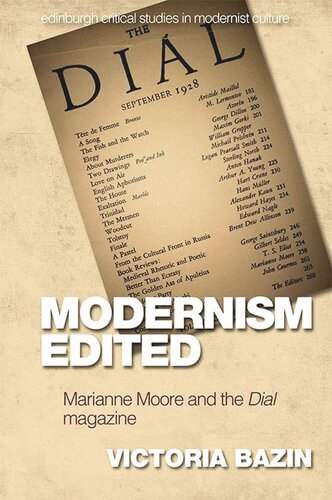 Modernism Edited: Marianne Moore and the Dial Magazine (PDF/EPUB Version)