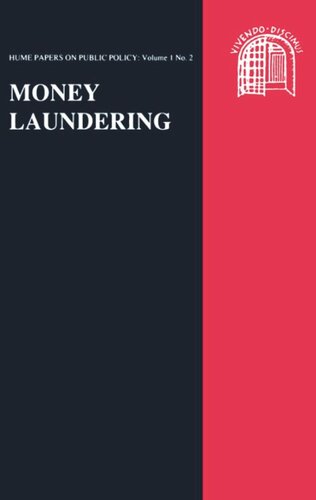 Money Laundering: Hume Papers on Public Policy 1.2 (PDF/EPUB Version)