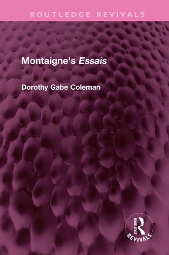 Montaigne's Essais (PDF/EPUB Version)