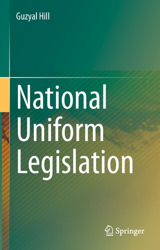 National Uniform Legislation (PDF/EPUB Version)