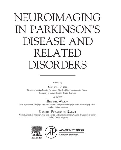 Neuroimaging in Parkinson's Disease and Related Disorders (PDF/EPUB Version)